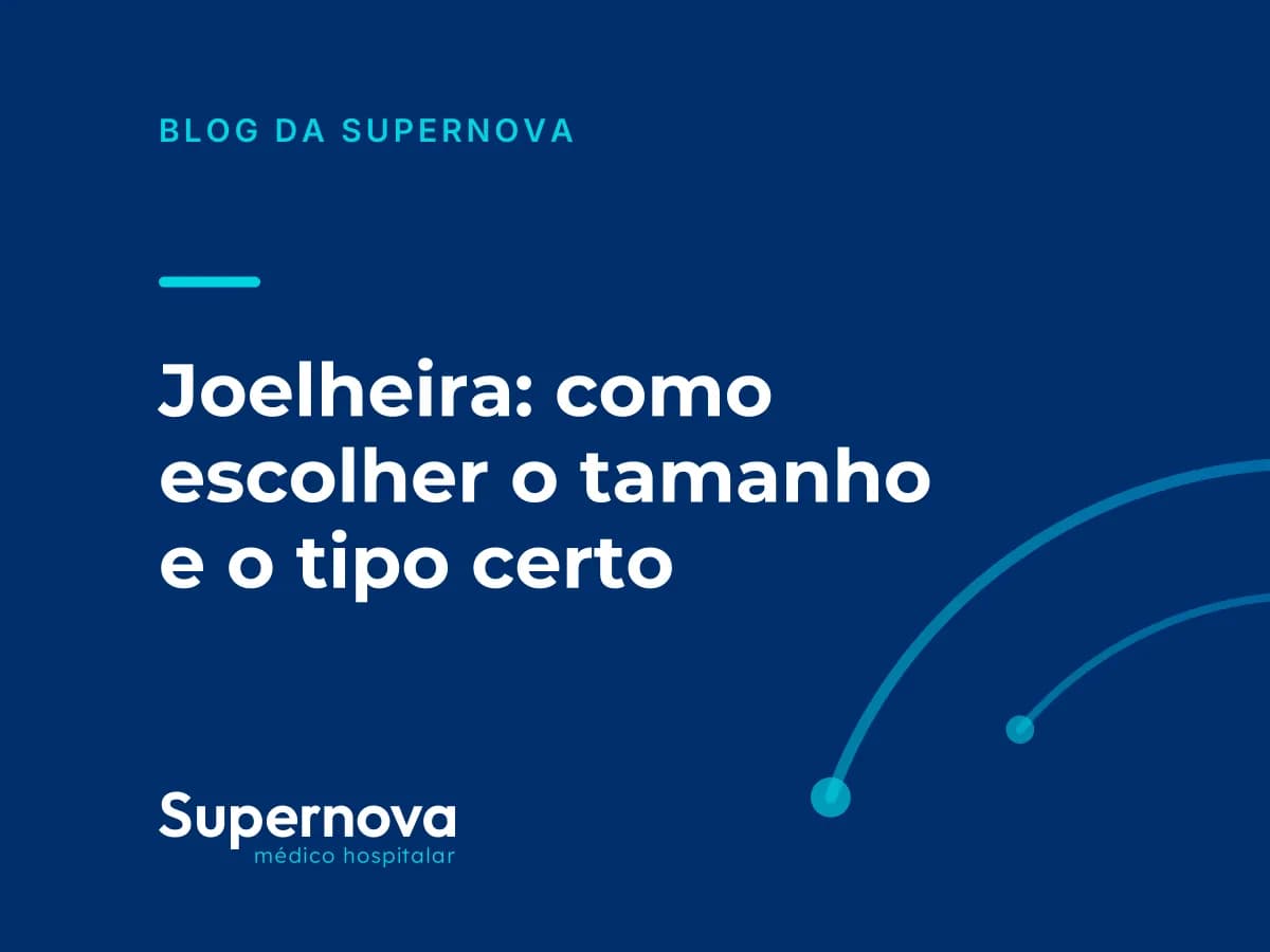 Arte da Supernova sobre como escolher o tamanho e o tipo de joelheira
